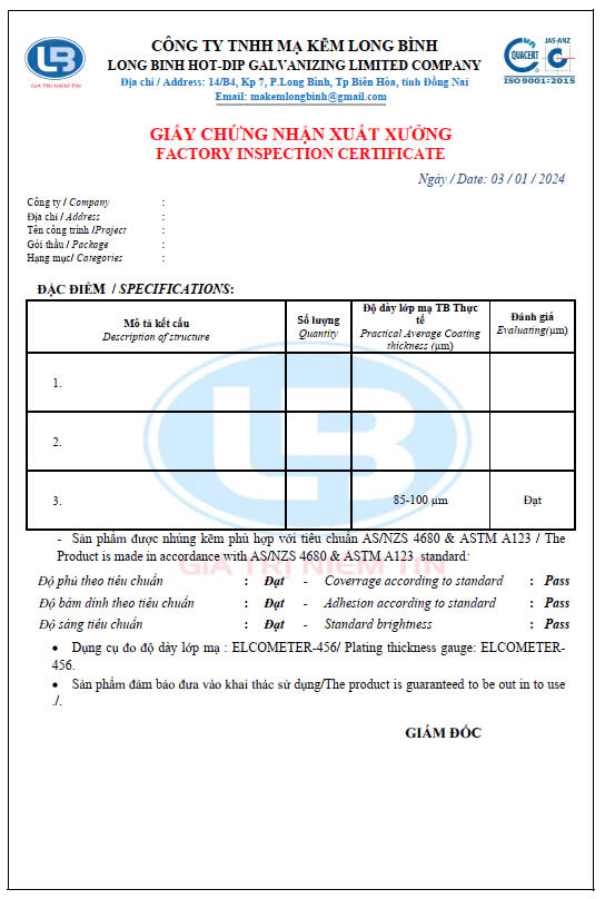 Long Binh Galvanizing Company